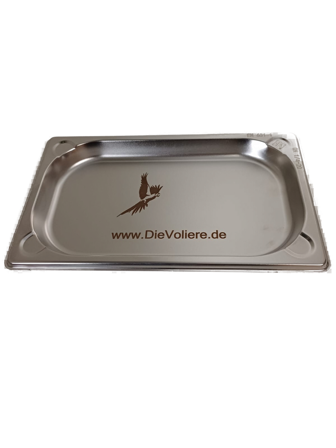 Ersatz-Edelstahlwanne klein flach