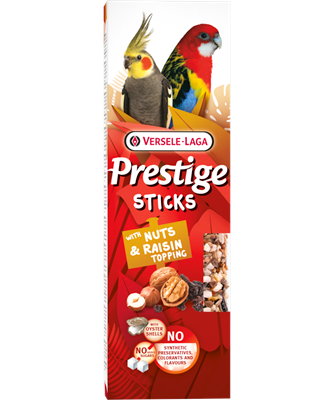 STICKS GROSSSITTICHE MIT NÜSSEN & ROSINENTOPPING von Versele-Laga