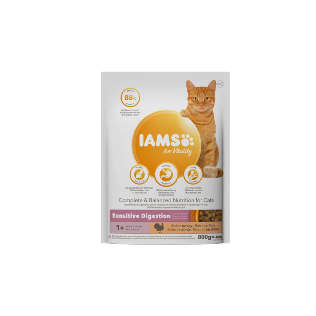 IAMS für Vitality Trockenfutter mit Pute für Katzen Sensitive 1+