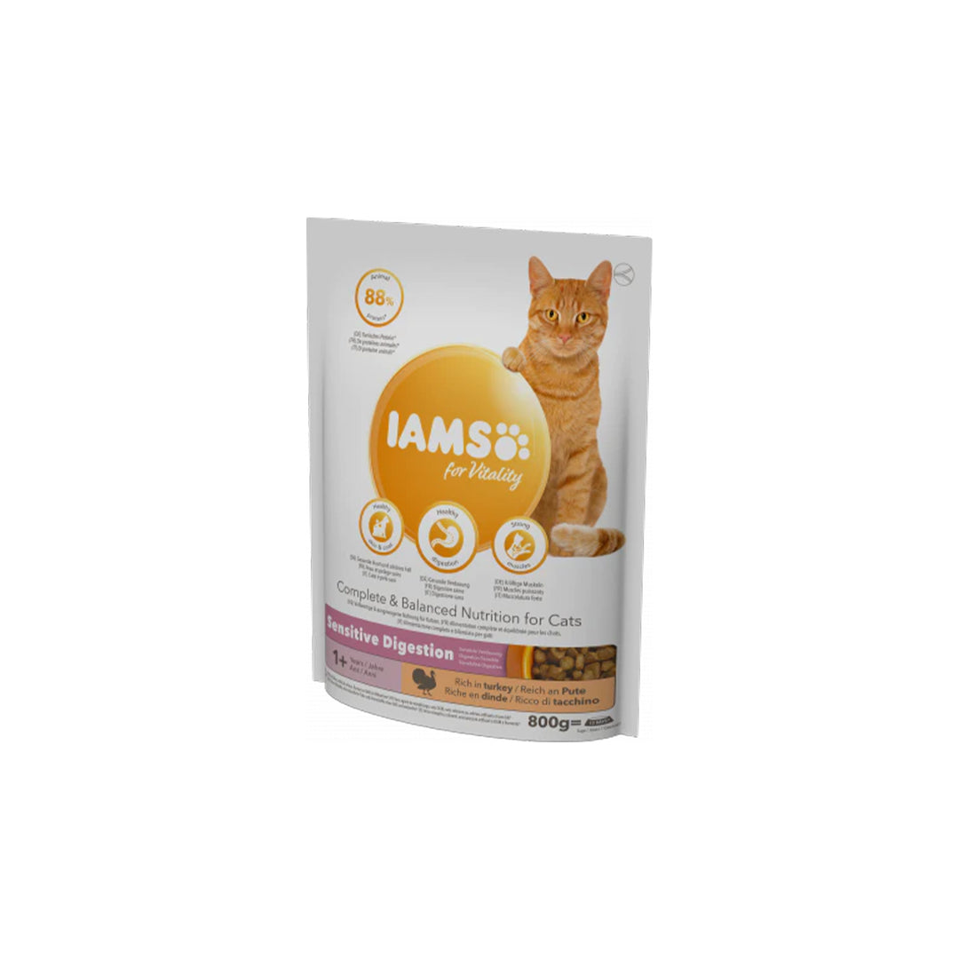 IAMS für Vitality Trockenfutter mit Pute für Katzen Sensitive 1+