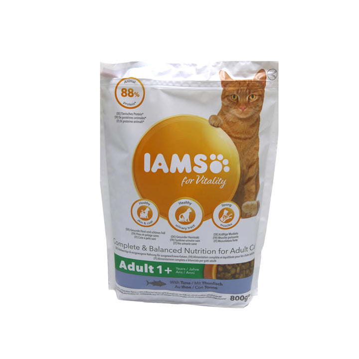 IAMS für Vitality Trockenfutter mit Thunfisch für ausgewachsene Katzen (Adult1+)