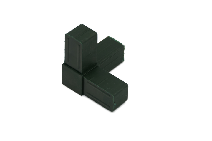 Steckverbinder 20x20x1,5 mm glasfaserverstärkt in grau, schwarz und grün