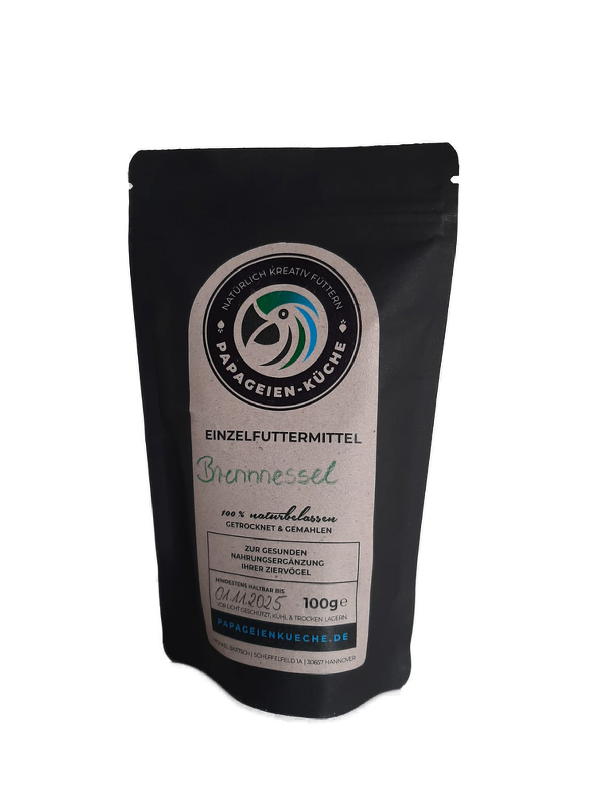 Brennnessel-Pulver aus der Papageien-Küche – Allesfürihrtier