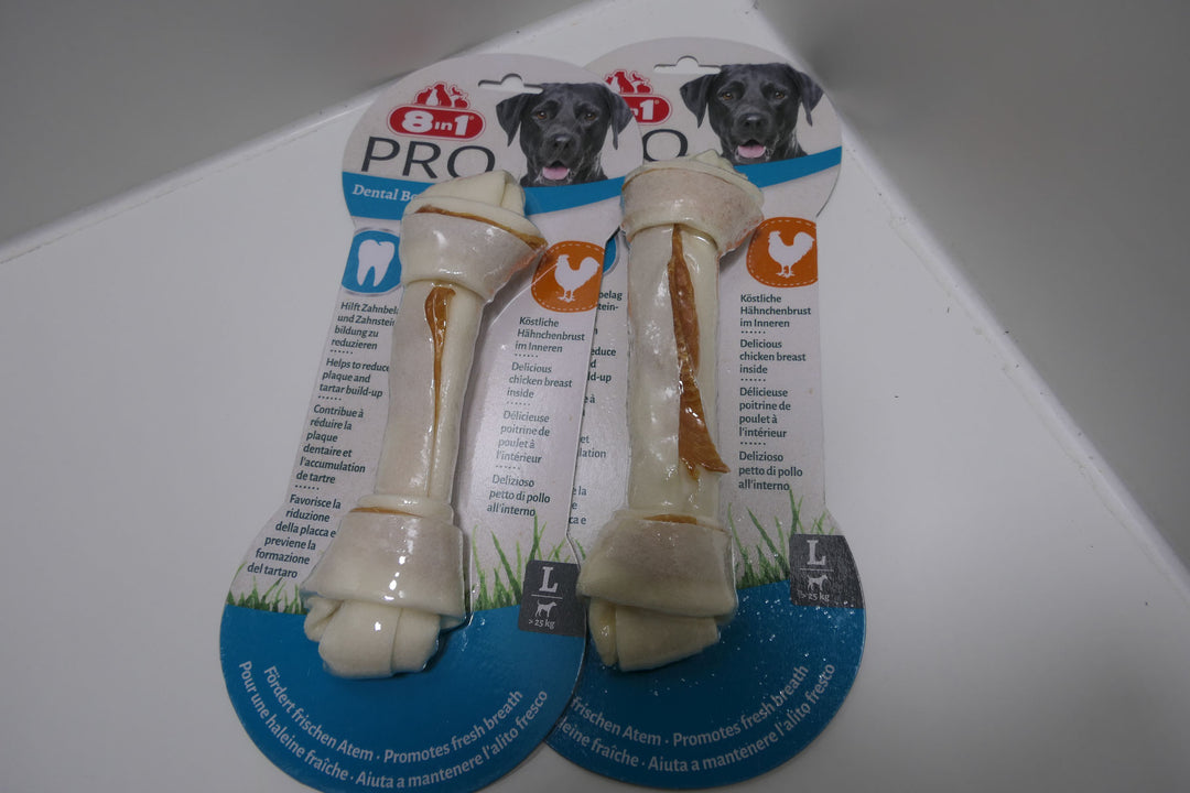 Pro Dental für Hunde großer Rassen – Kauknochen mit Hähnchengeschmack, für saubere Zähne  1 Kaufen + 1 Gratis
