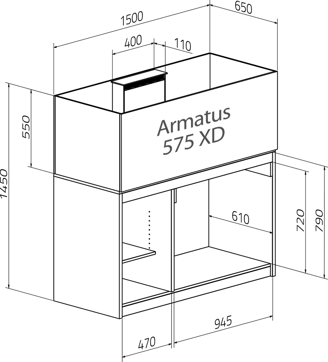 Armatus 575 XD white Kostenloser-Versand