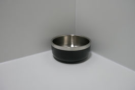 Futter und Trinknapf Rund schwarz & Silber