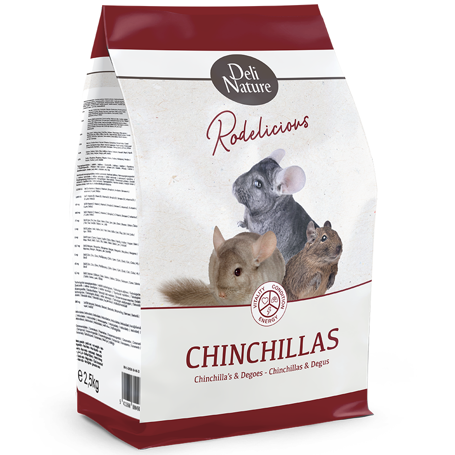 Deli Nature Rodelicious Futter für Chinchillas und Degus 2,5 kg