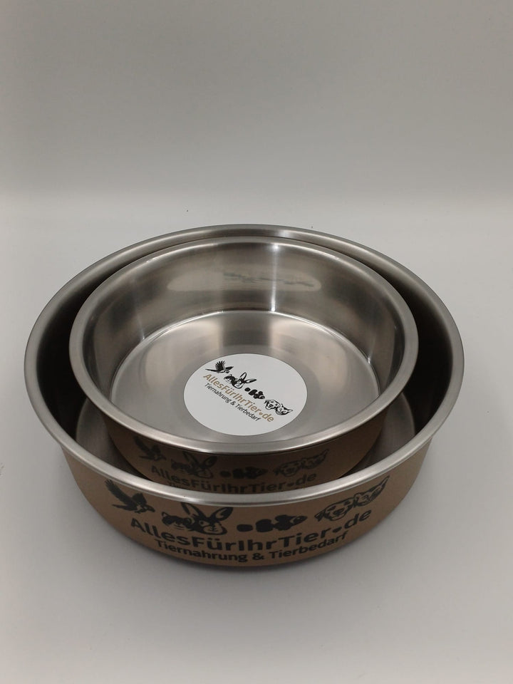 Edelstahlnapf von AllesFürIhrTier.de in 850 ml und 1600 ml