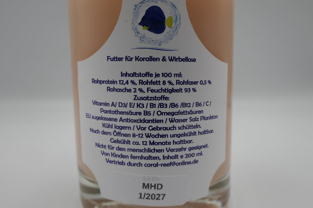 Calanus Coral-Food natürliches Flüssigfutter für Korallen und Meerwasserfische