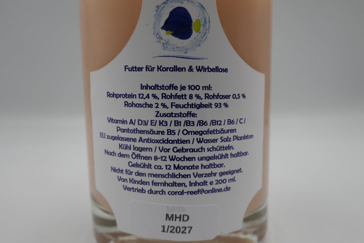 Calanus Coral-Food natürliches Flüssigfutter für Korallen und Meerwasserfische