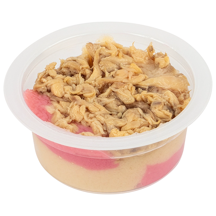 Mousse mit Makrelen- und Hühnerstückchen von Voskes