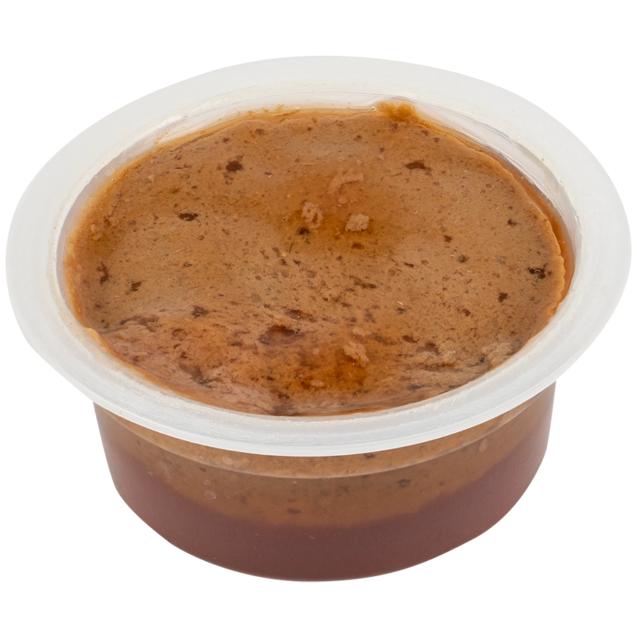 Mousse mit Sauce, reich an Fisch von Voskes
