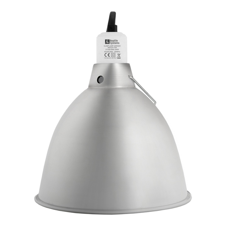 Ceramic Reflector Clamp Lamp Silver