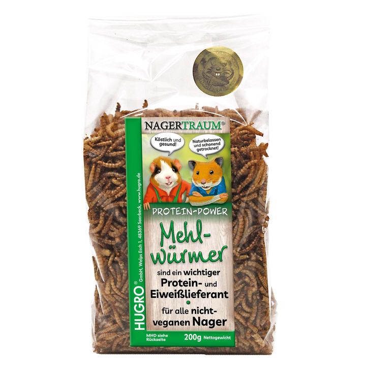 Mehlwürmer Nagertraum von Hugro 200 Gramm