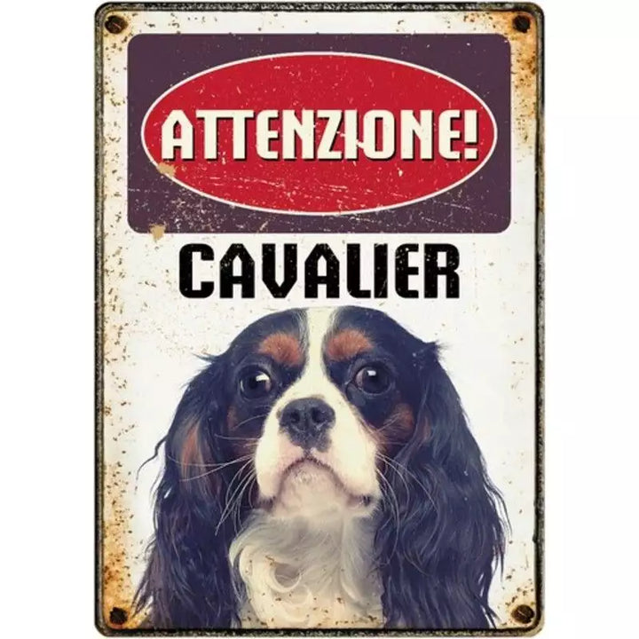Metallschild "Cavalier"