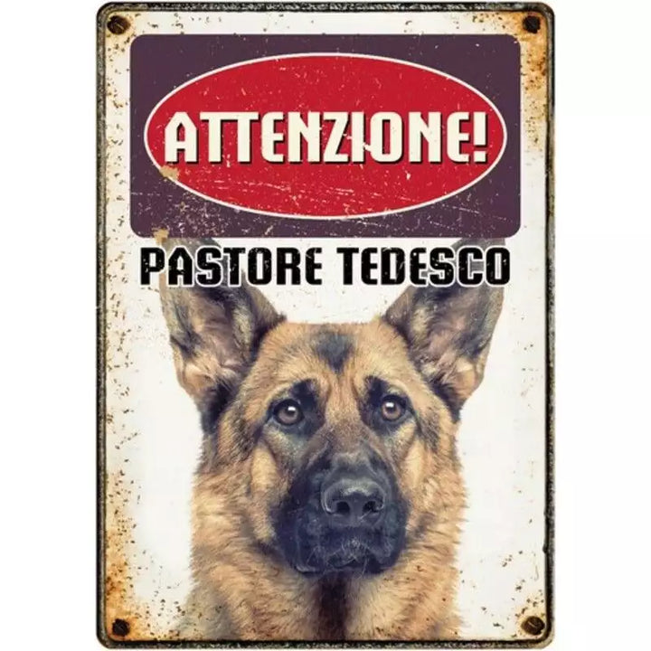 Metallschild "Deutscher Schäferhund"
