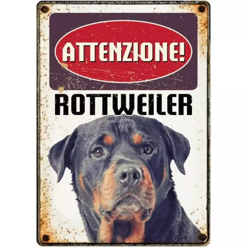 Metallschild "Rottweiler"