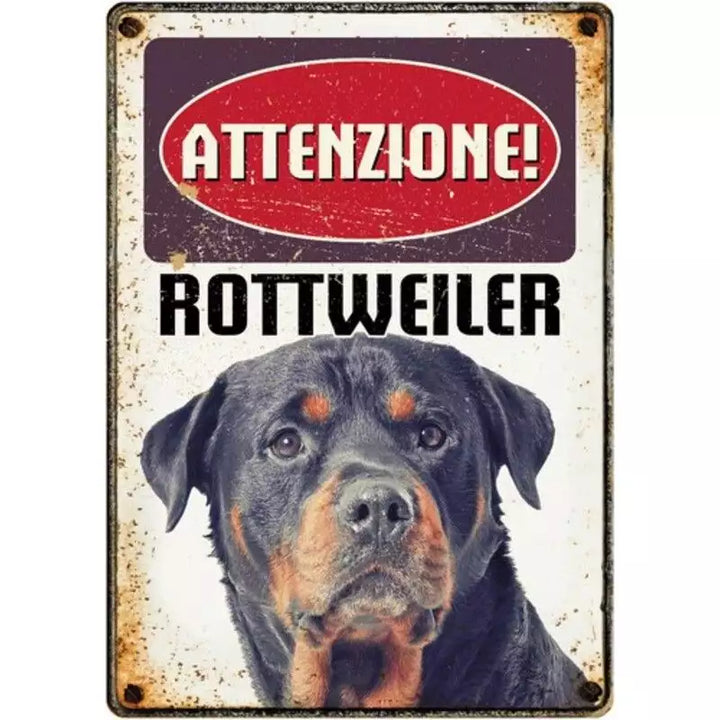Metallschild "Rottweiler"