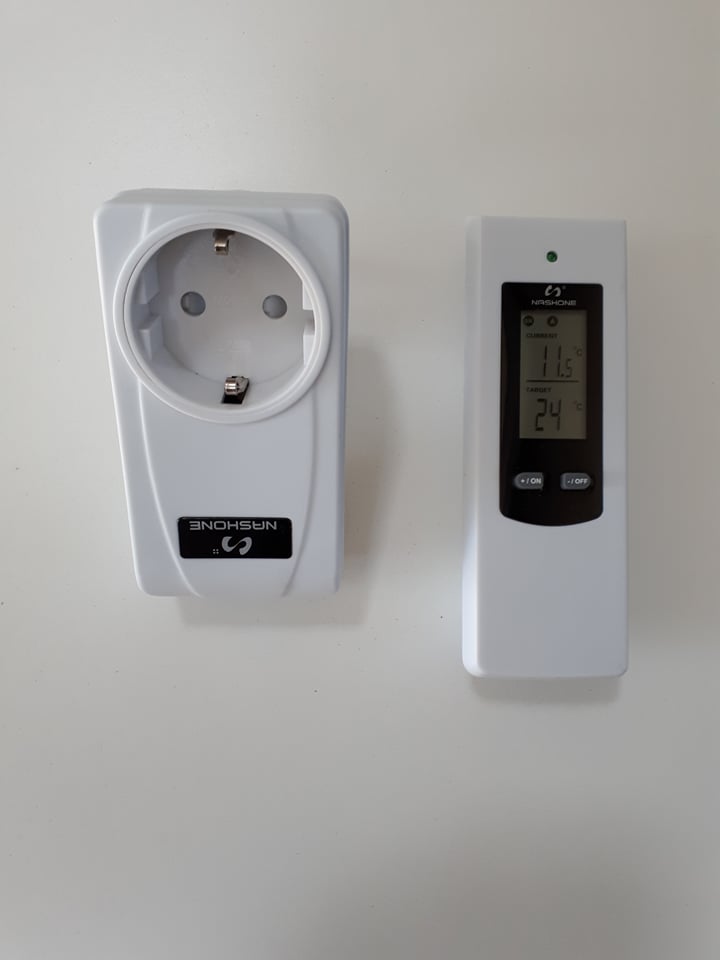 Digitales Wireless Steckdosenthermostat mit LCD-Display