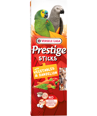 Sticks für Papageien mit Gemüse & Löwenzahn von Versele