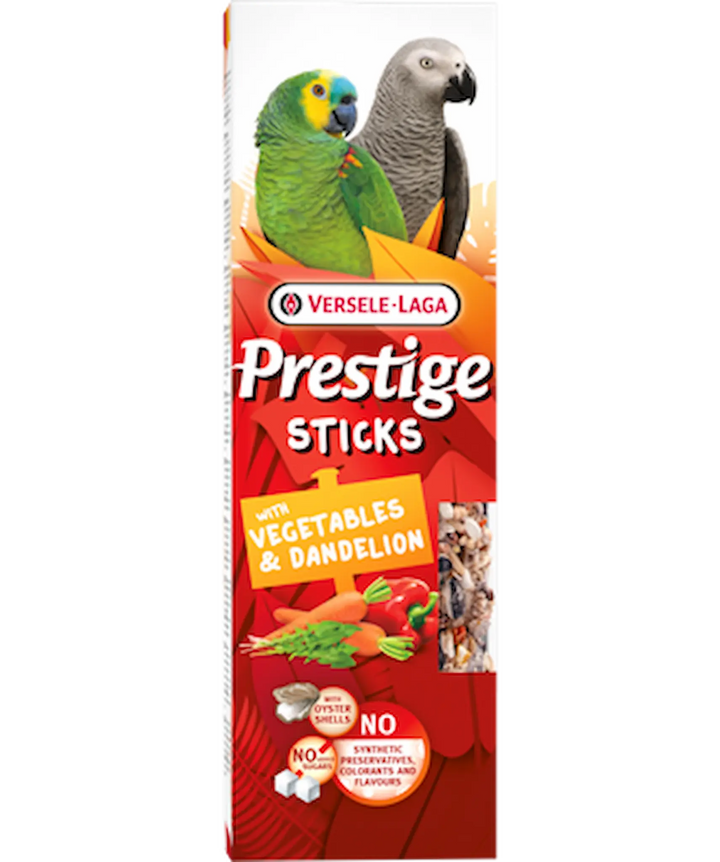 Sticks für Papageien mit Gemüse & Löwenzahn von Versele