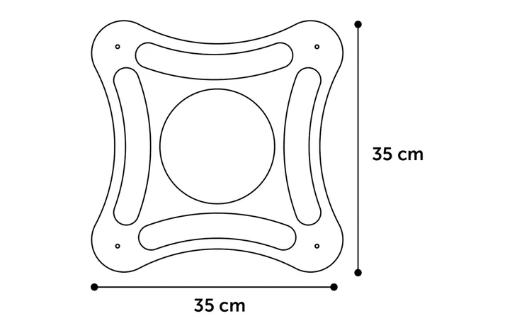 Katzenspielzeug Quadrat mit Ball
