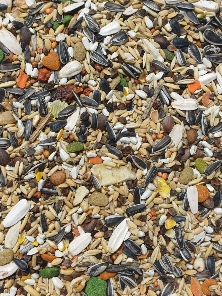 Papageien mit Pellets Körnermischung Nr. 8