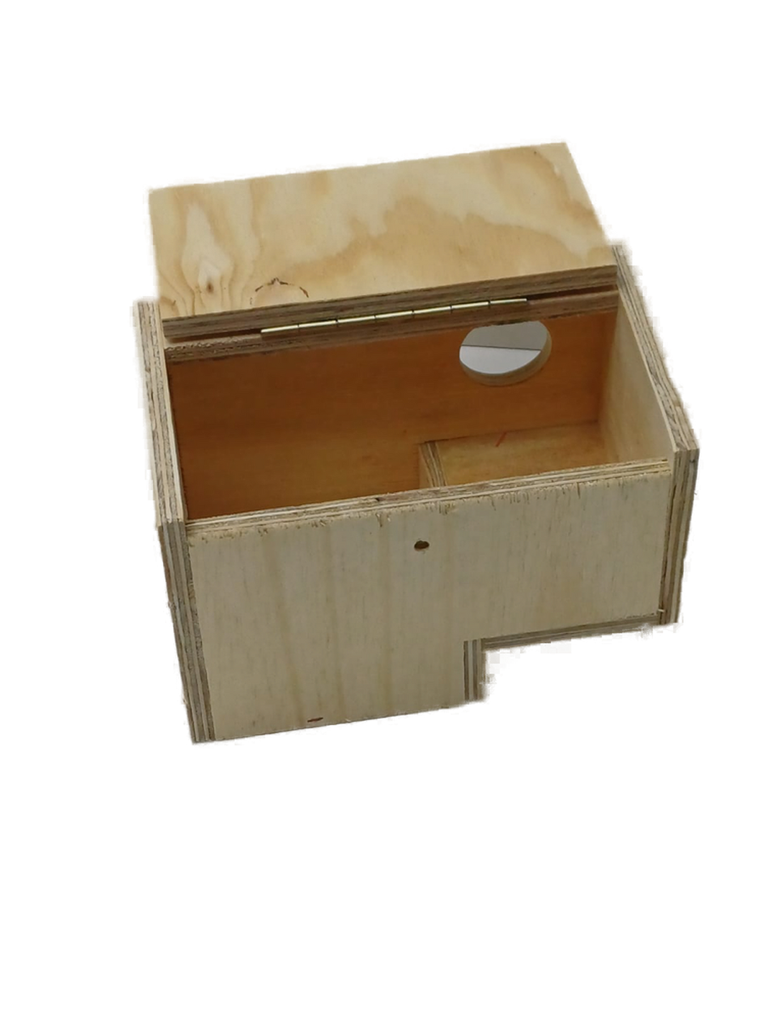Nistkasten Nr. 17 Sperlingspapageien/Finken Zuchtbox links