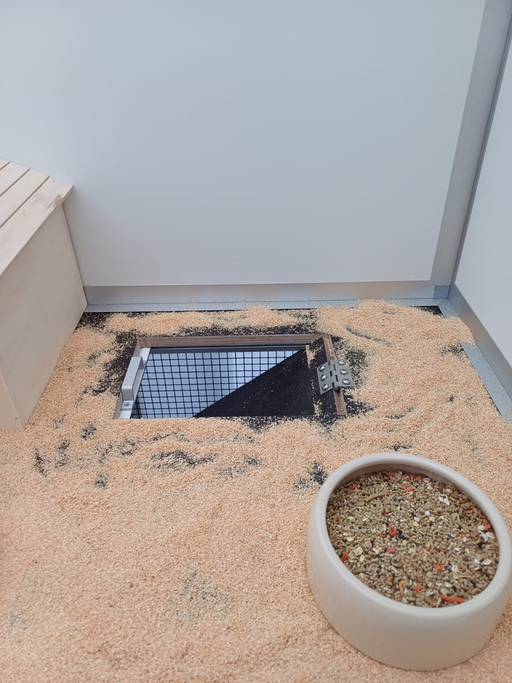 Wachtelhaus auf zwei Ebenen
