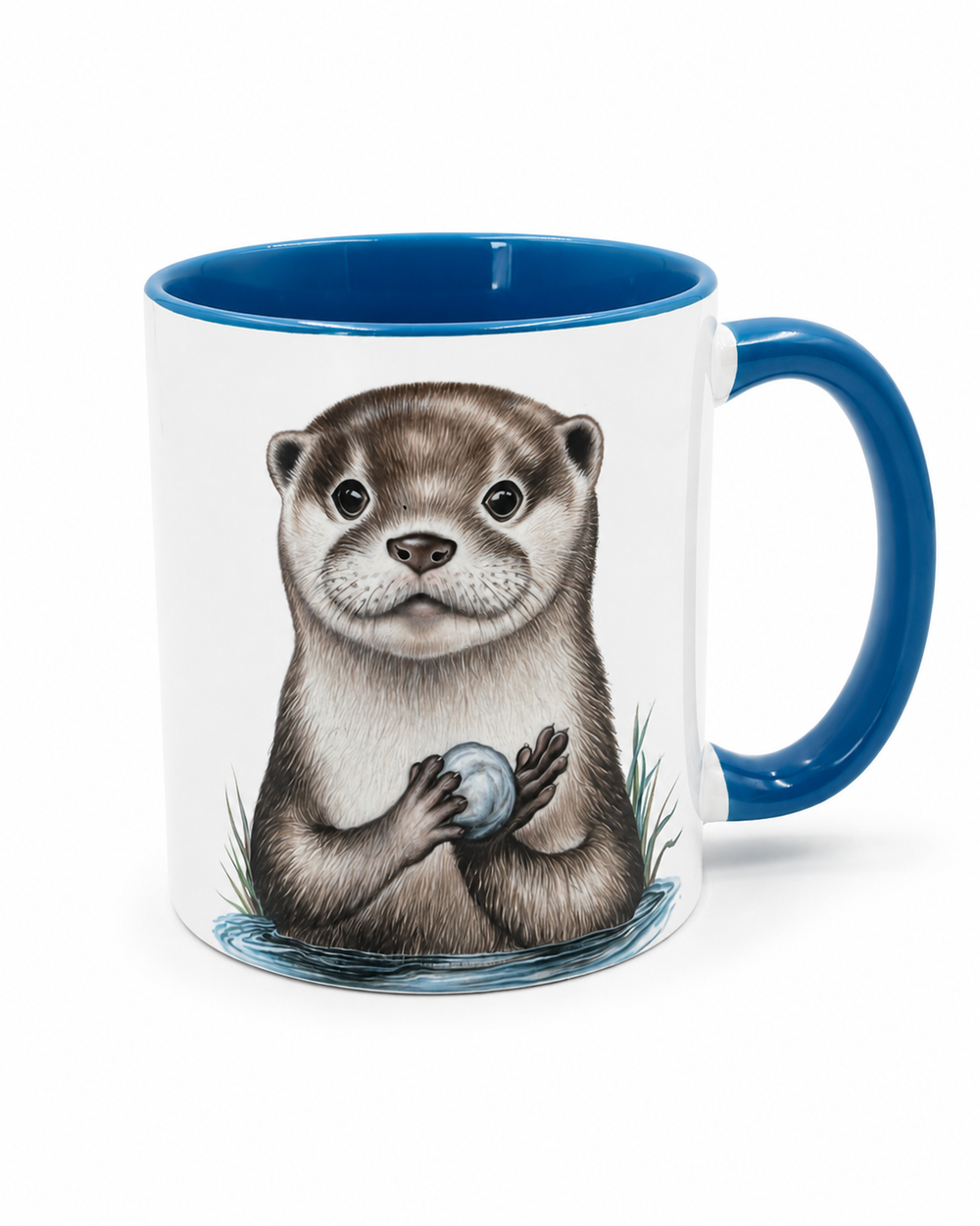 Keramiktasse Aqua Serie mit Otter Motiv