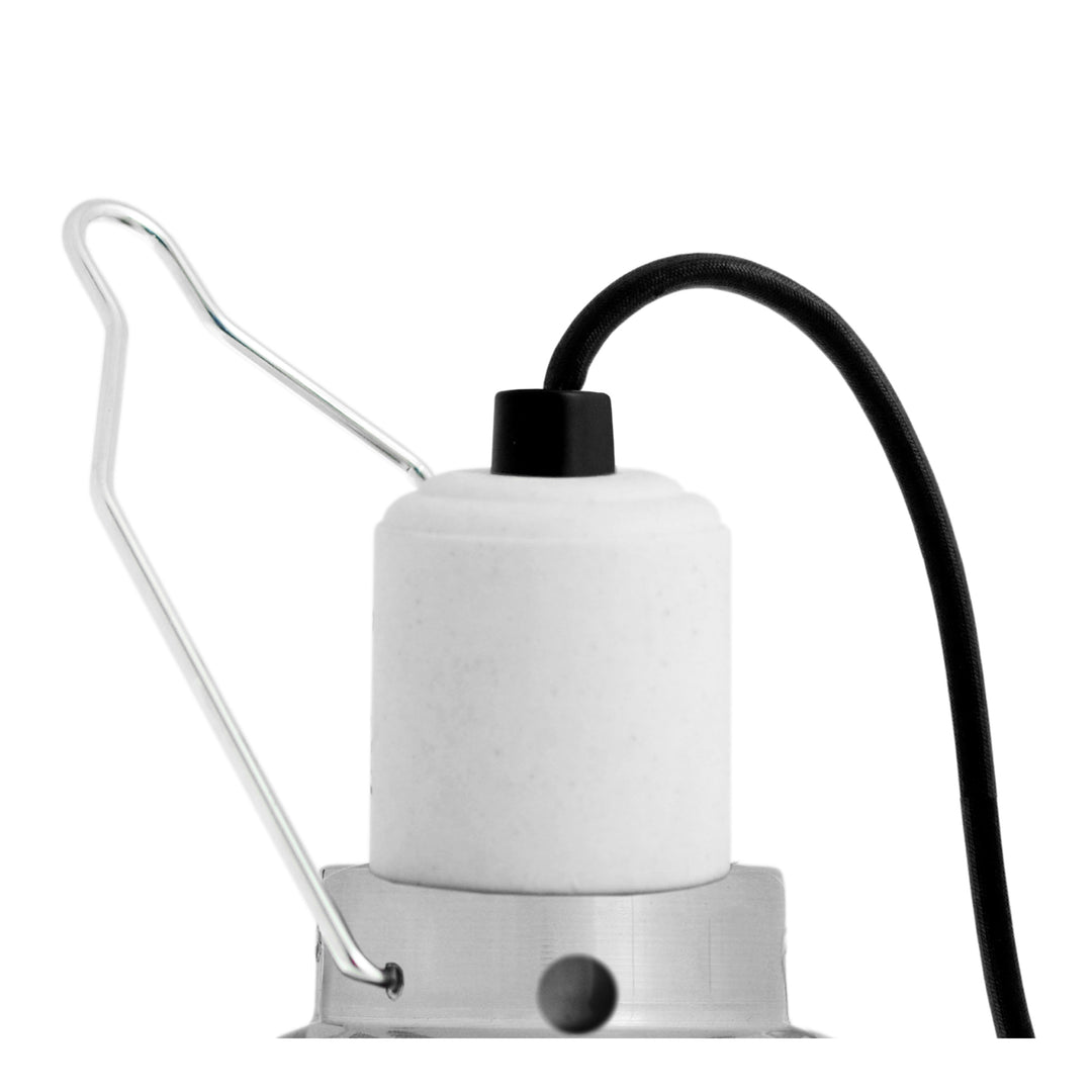 Ceramic Reflector Clamp Lamp Silver
