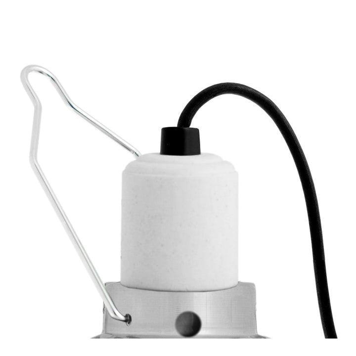 Ceramic Reflector Clamp Lamp Silver