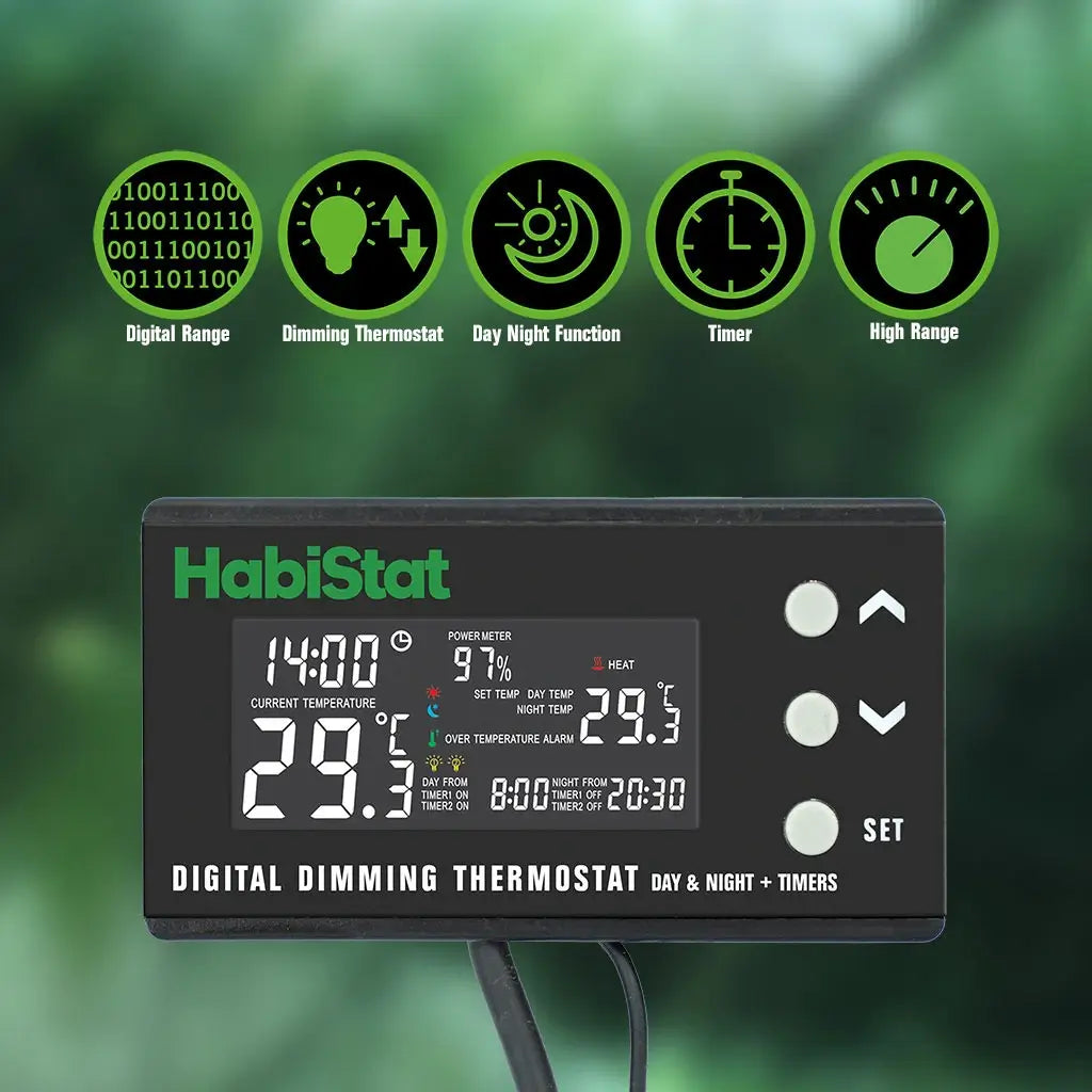 Digital Dimming Thermostat, Day/Night, Timer