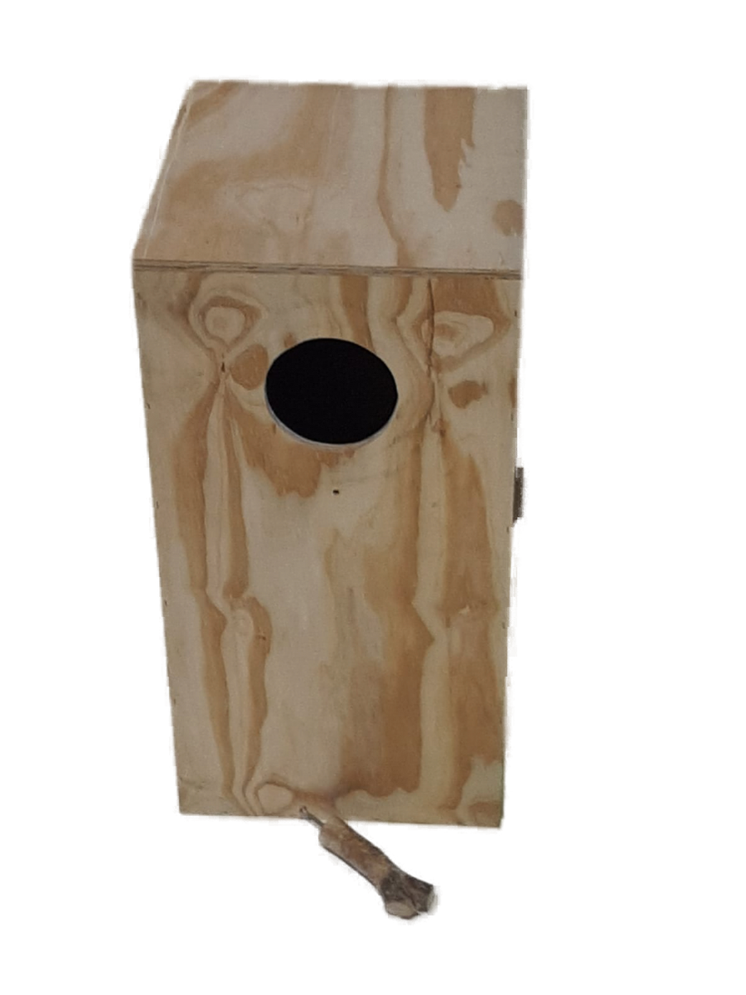 Holznistkasten für Papageien wie Rosakakadus, Graupapageien, Edelpapageien und Amazonen.