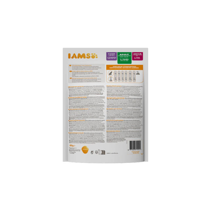 IAMS für Vitality Trockenfutter mit Lachs für ausgewachsene Katzen (Adult1+) in 2 Größen