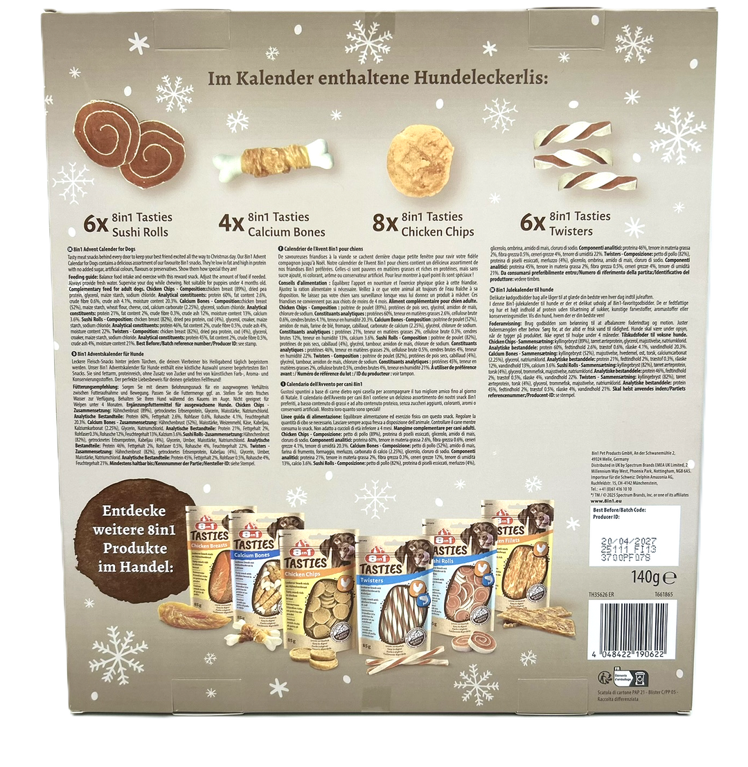 Adventskalender für Hunde von 8in1