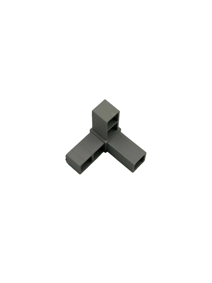 L-Verbinder mit 1 Abgang 25x25x2,0 mm verschiedene Farben