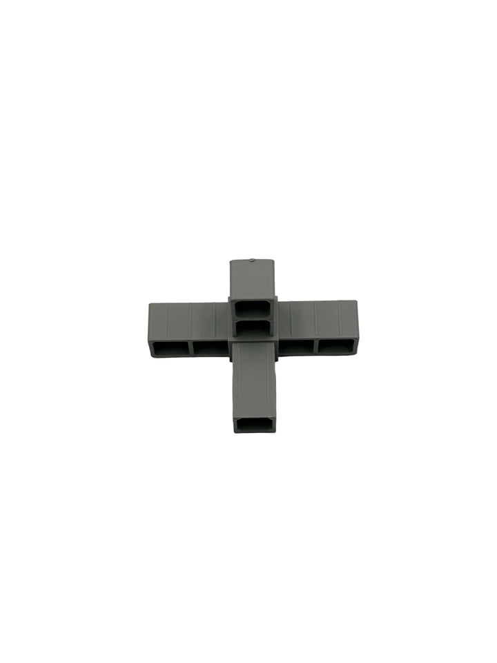 3-Wege-Eckverbinder 25x25x2,0 mm aus glasfaserverstärktem Kunststoff.
