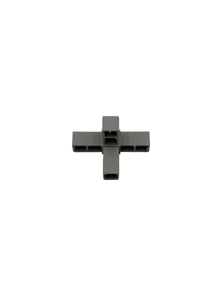 3-Wege-Eckverbinder 20x20x2,0 mm aus glasfaserverstärktem Kunststoff.