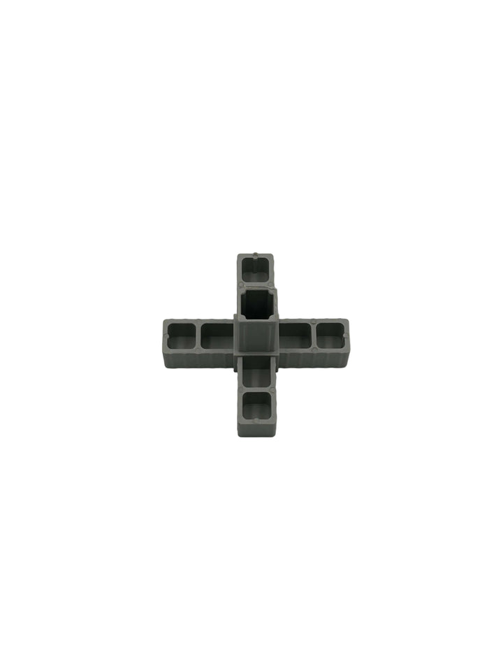 L-Verbinder mit 3 Abgängen 20x20x1,5 mm verschiedene Farben