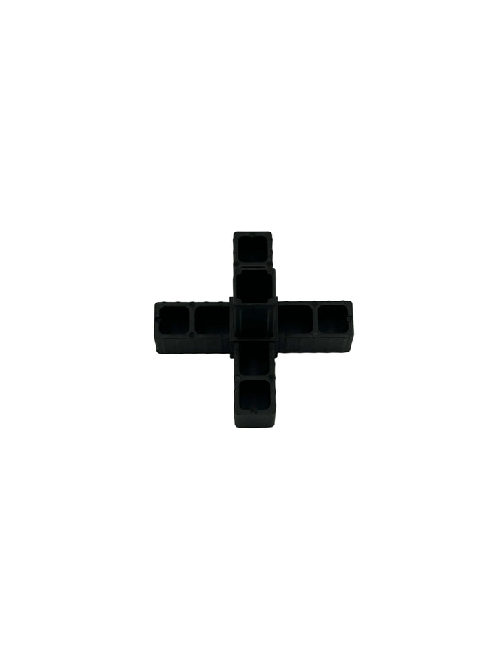 L-Verbinder mit 3 Abgängen 20x20x1,5 mm verschiedene Farben