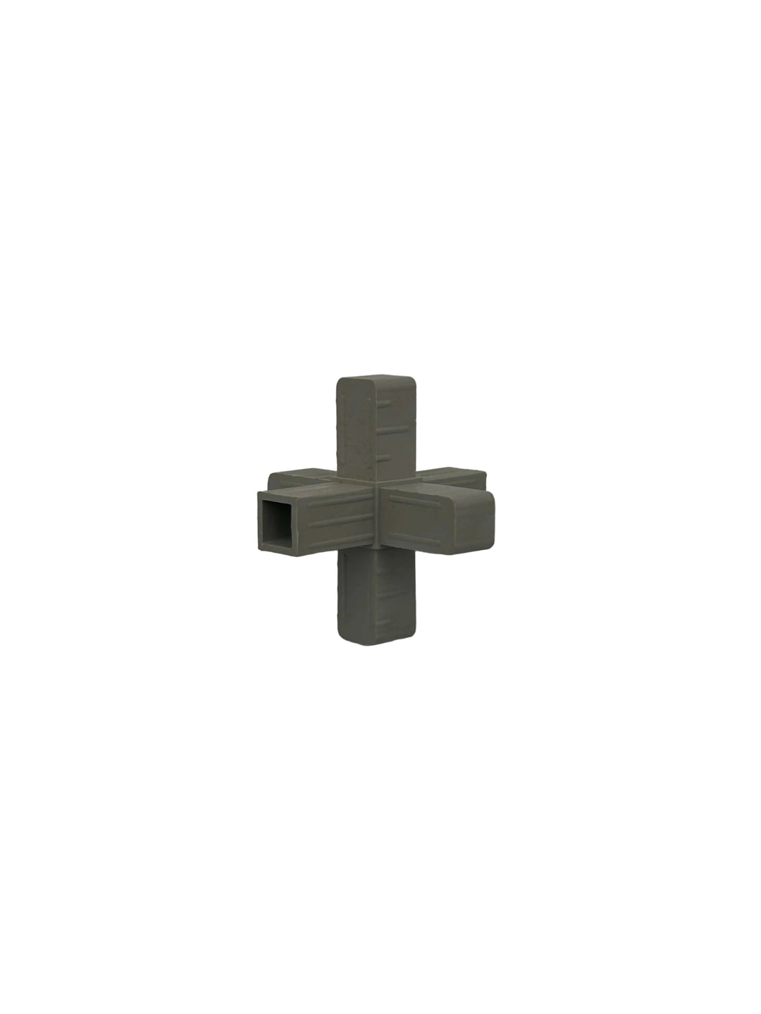 5-Wege-Kreuzverbinder 20x20x1,5 mm aus glasfaserverstärktem Kunststoff.