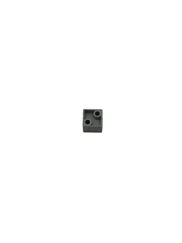 Steckverbinder 25x25x2,0 mm glasfaserverstärkt in grau und schwarz