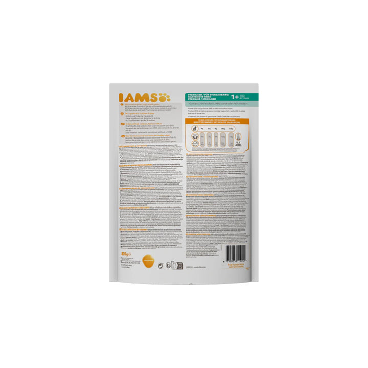 Katzenfutter IAMS für Vitality  Huhn (Sterilised) in 2 Größen