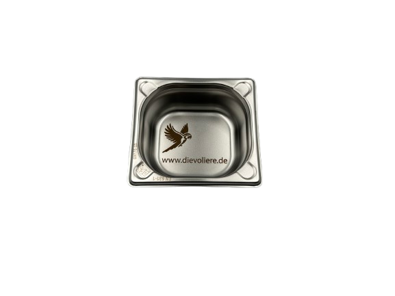 Kompakte Badewanne 1 Liter für Vogelkäfig und Voliere