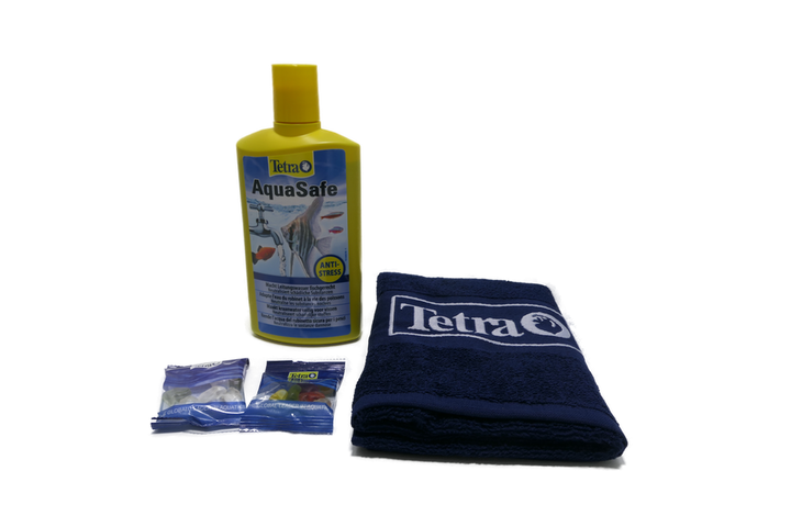Tetra AquaSafe 250 ml incl. Handtuch + 2x Gummibärchen je 10g