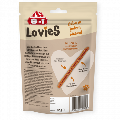 Lovies Hähnchen-Streifen mit Reis