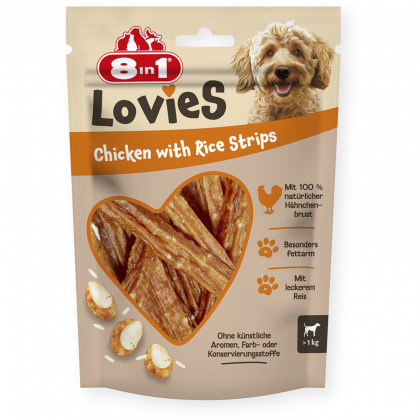 Lovies Hähnchen-Streifen mit Reis
