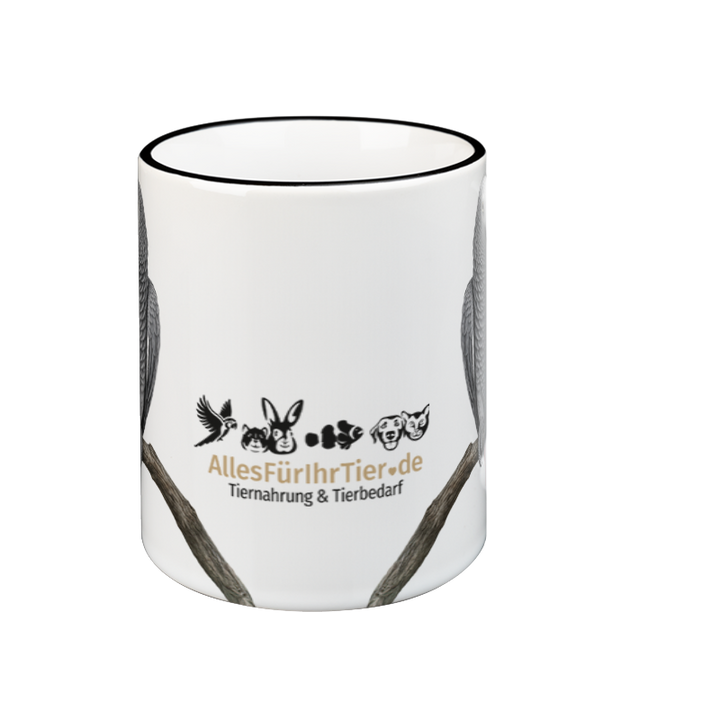 Tasse Sammeltasse AllesFürIhrTier.de Serie - Keramiktasse mit Graupapagei- Motive