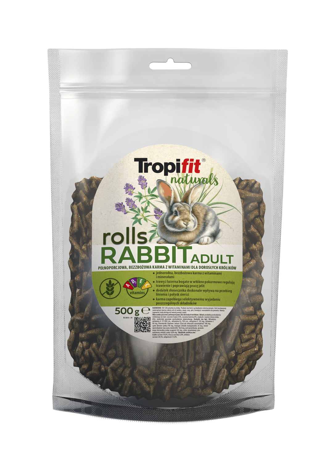 Naturals Rolls Rabbit Adult